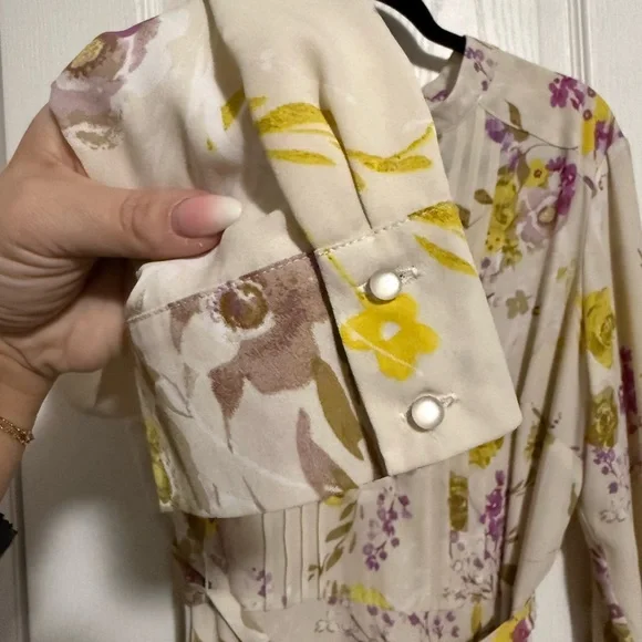 Nanette Lepore Cream Floral Dress - Picture 5 of 8